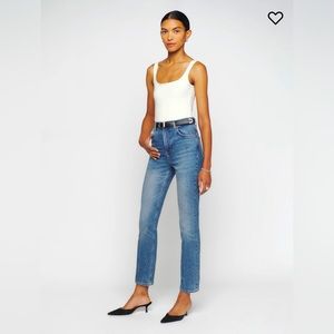 Reformation Liza Ultra High Rise Straight Jeans